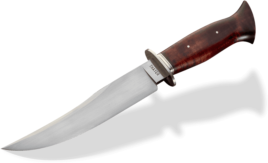 Thayer Knife With Brown Handle - Knife (900x549), Png Download