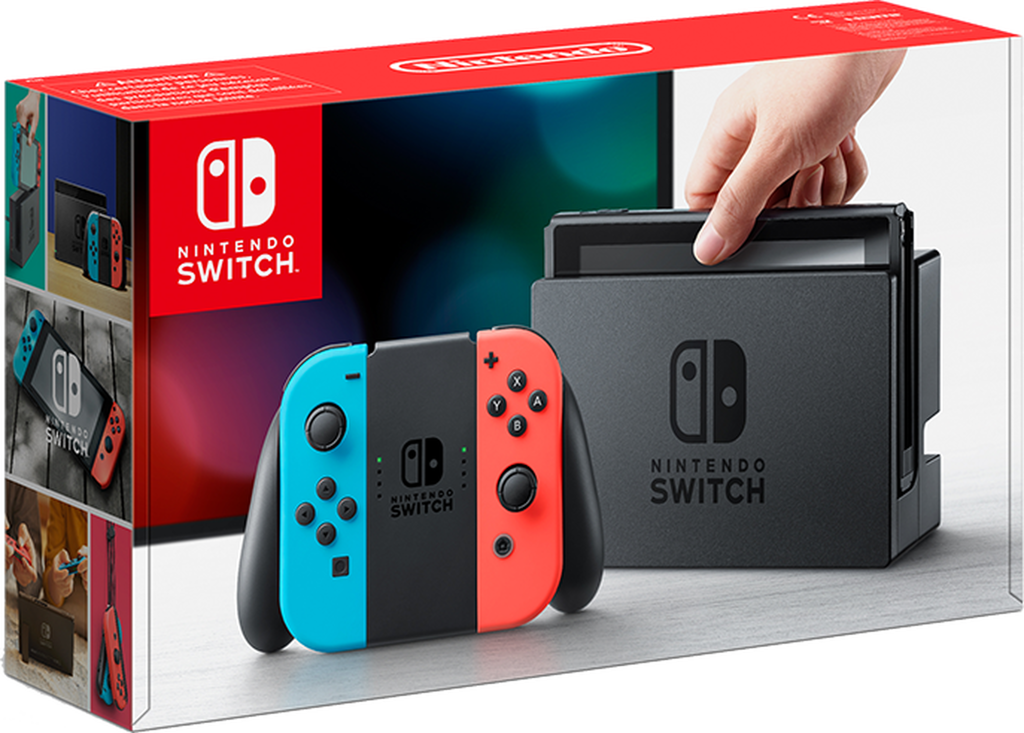 Nintendo Switch Console With Blue & Red Joy-con - Special Edition Nintendo Switch (350x438), Png Download