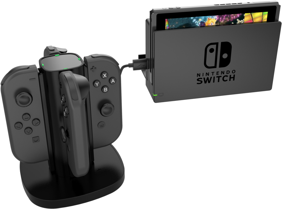 Switch 4 In 1 Joy Con Charging Stand (1000x982), Png Download