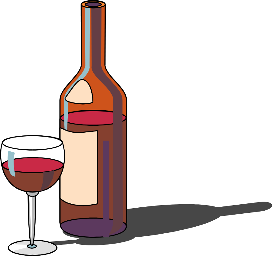 How To Set Use Beverage 11 Icon Png - Red Wine In Bottle Clipart (900x847), Png Download