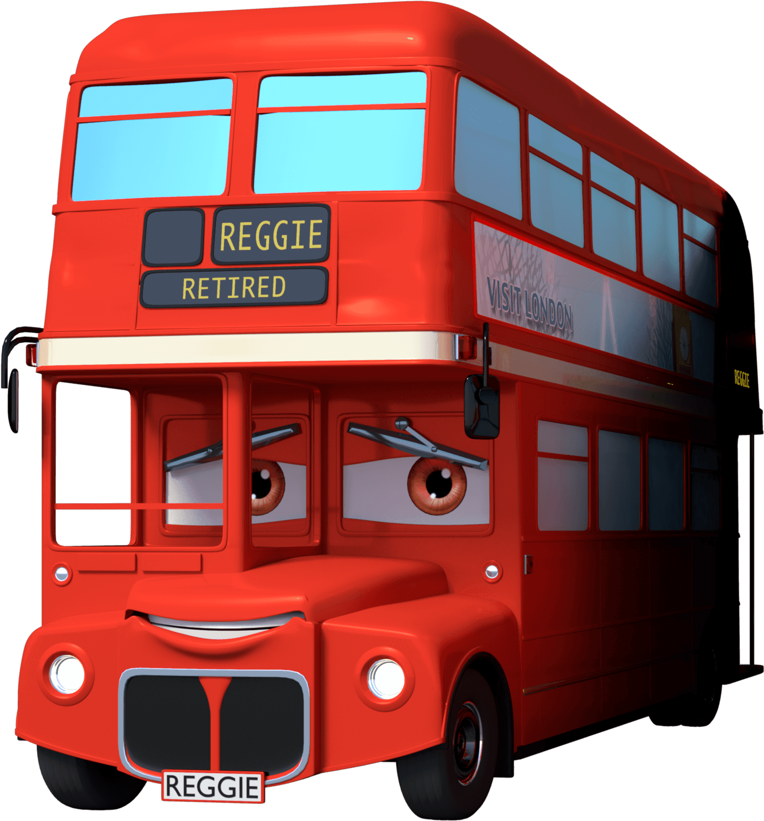 Double-decker Bus (1534x1649), Png Download