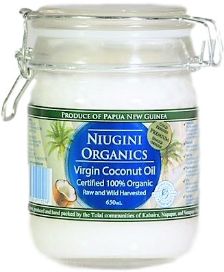 Niugini Organic Coconut Oil 650ml Extra Virgin, Cold - Niugini Organics Raw Virgin Coconut Oil 650ml *staff (368x411), Png Download