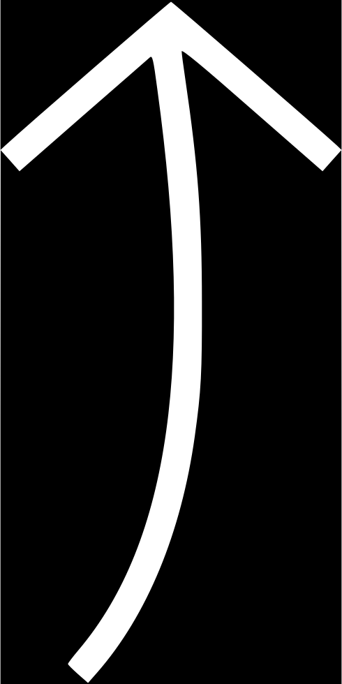 Arrow Pointing Up - Graphic Design (490x980), Png Download