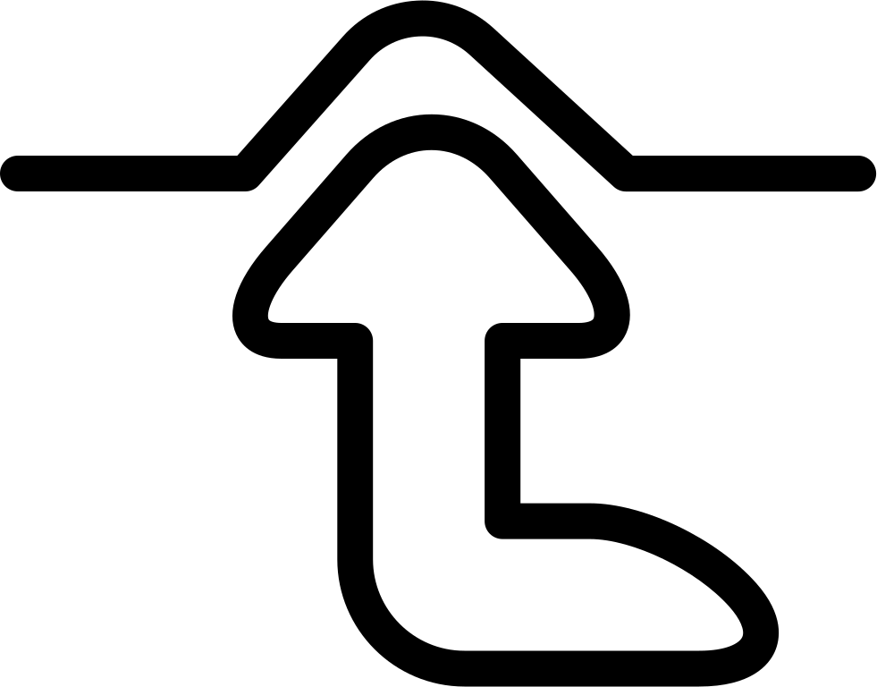 Arrow Pointing Up - Clip Art (981x768), Png Download