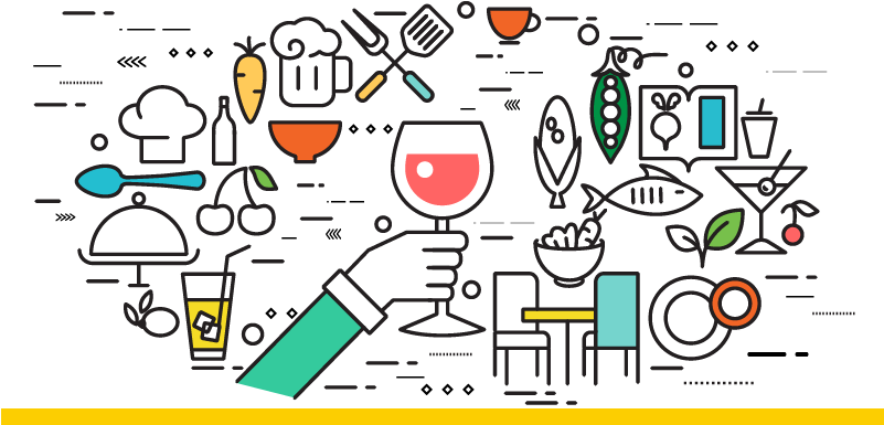 Food And Beverage - Food And Beverage Design (800x400), Png Download