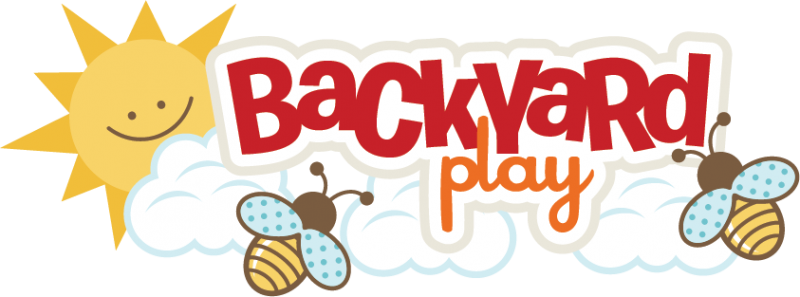 Backyard Play Svg Scrapbook Title Bee Svg File Playing - Backyard Fun Clip Art (800x297), Png Download