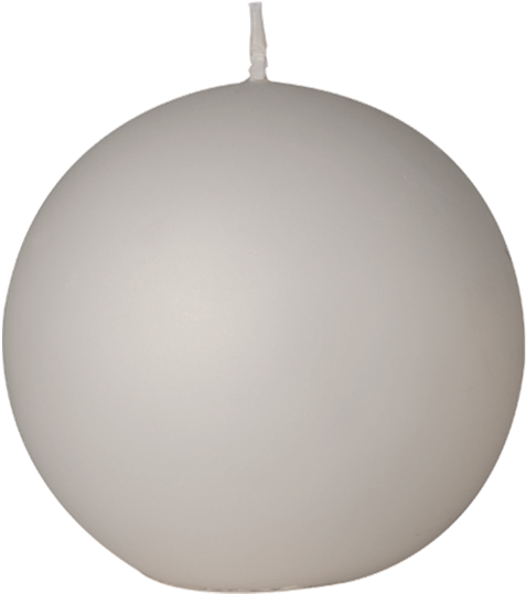 White Ball Candle Ø 10 Cm - Lampshade (700x700), Png Download