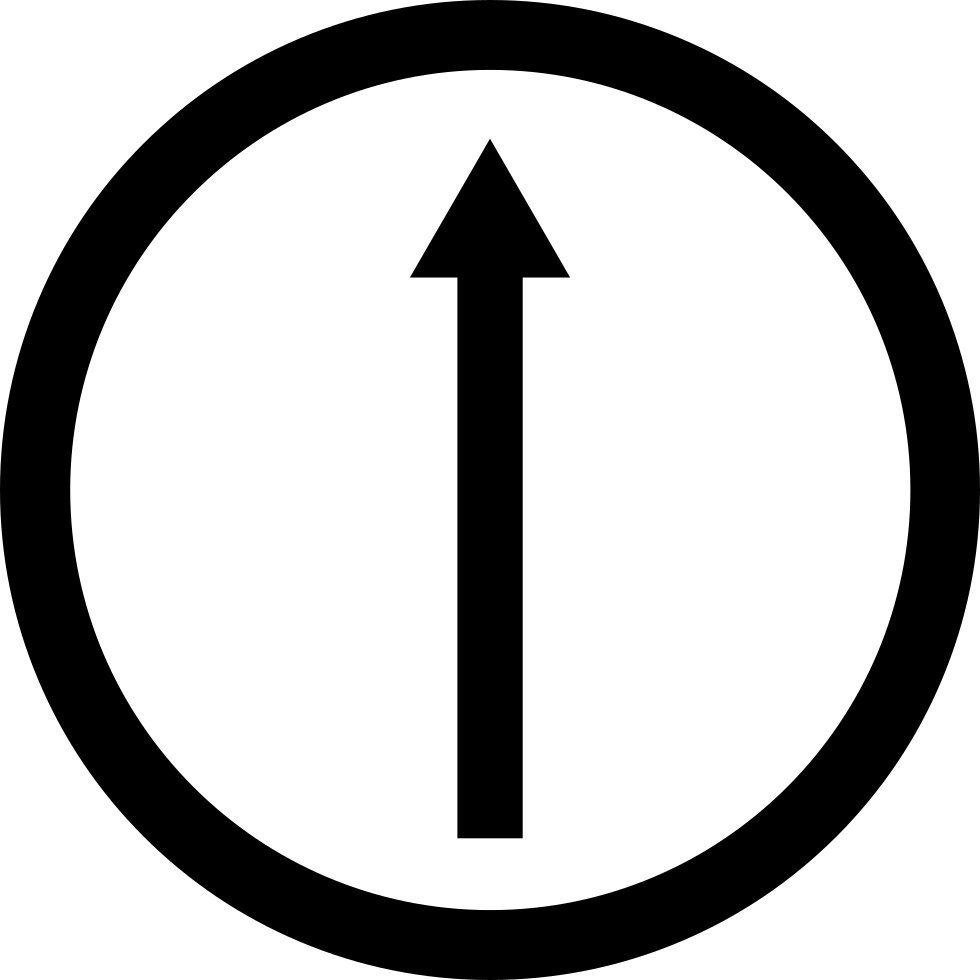 Circle Arrow Up - Exclamation Mark Icon Svg (980x980), Png Download