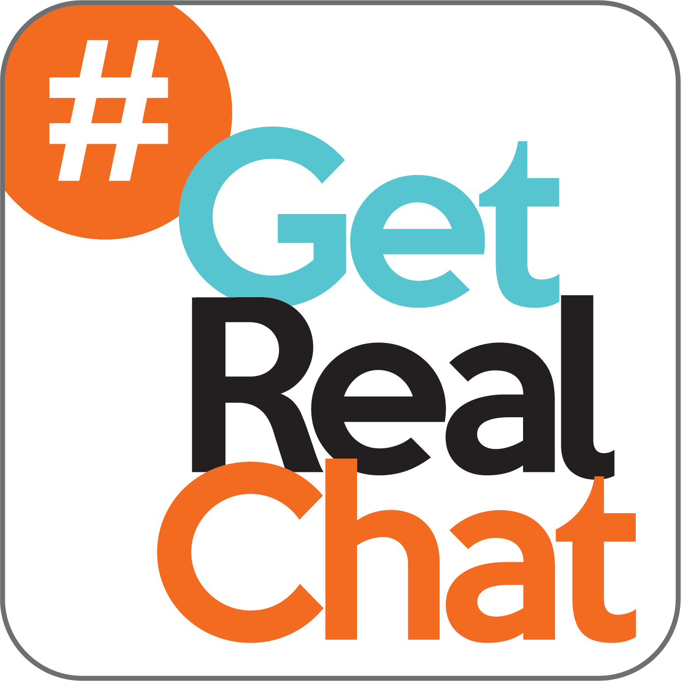 #getrealchat Twitter Chat Community - Hashtag (1384x1384), Png Download