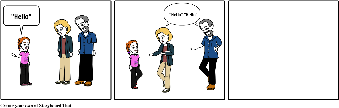 Greeting Grandparents - Cartoon (1164x385), Png Download