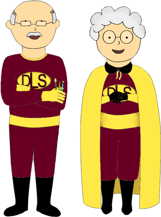 Deciding What Kind Of Super Hero Clothes The Grandparents - Cartoon (800x842), Png Download
