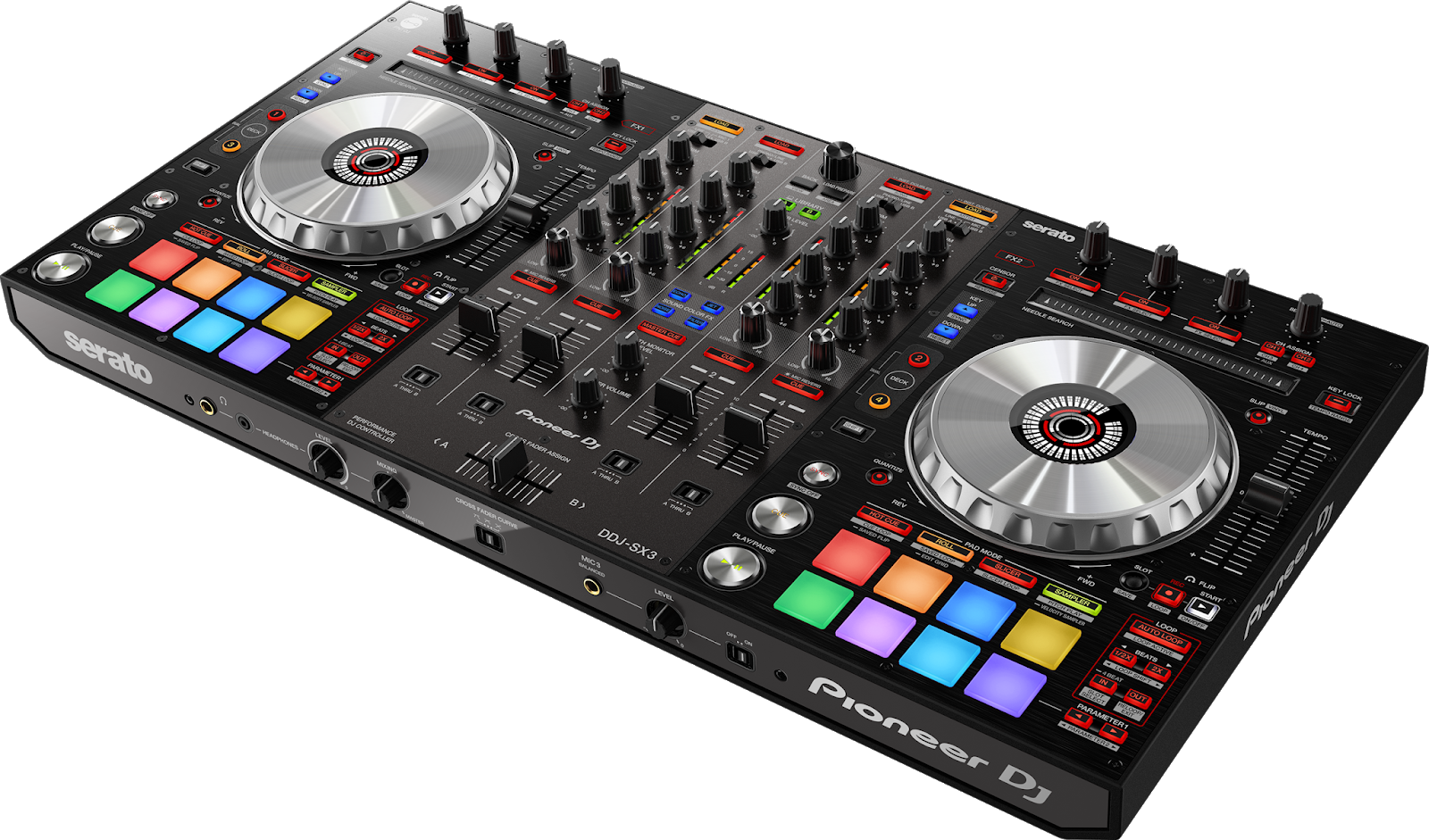 Pioneer Ddj Sx3 4 Channel Pro Dj Controller For Serato - Pioneer Ddj Sx3 (1600x941), Png Download