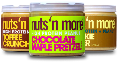The 'more Nuts ' - Nuts N More - Toffee Crunch Peanut Spread - 16 Oz. (500x331), Png Download