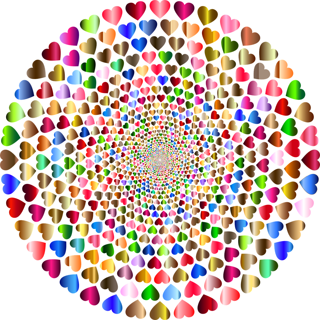 Life's Whirlpool - Colorful Circle Fractal (1280x1279), Png Download