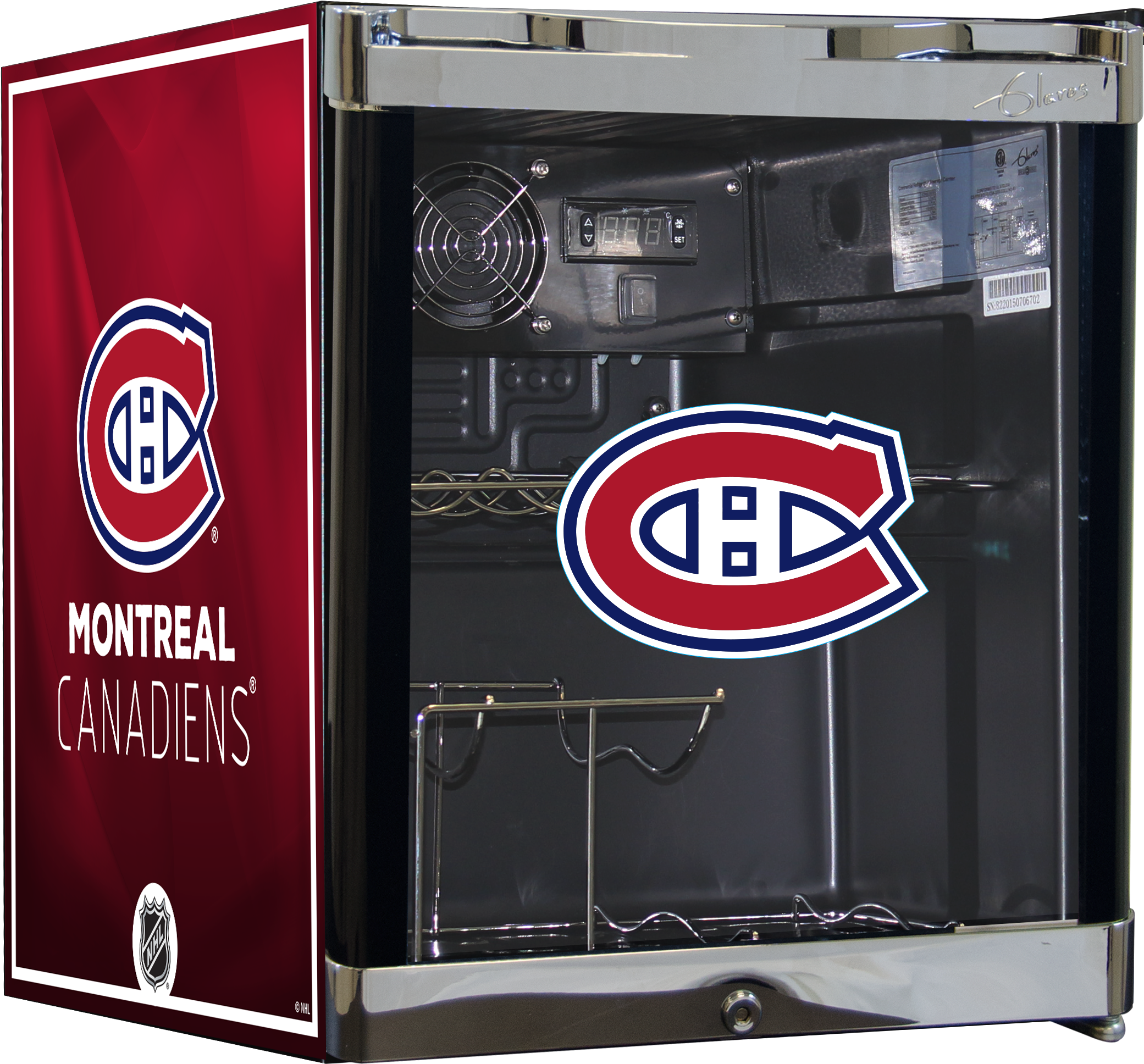 Nhl Wine Cooler 1.8 Cu Ft- Montreal Canadiens (2284x2074), Png Download