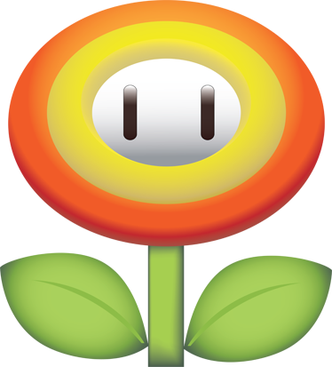Fire Flower Mario Kart Racing Wiki Psychologyarticles - Flor De Mario Bros (374x413), Png Download