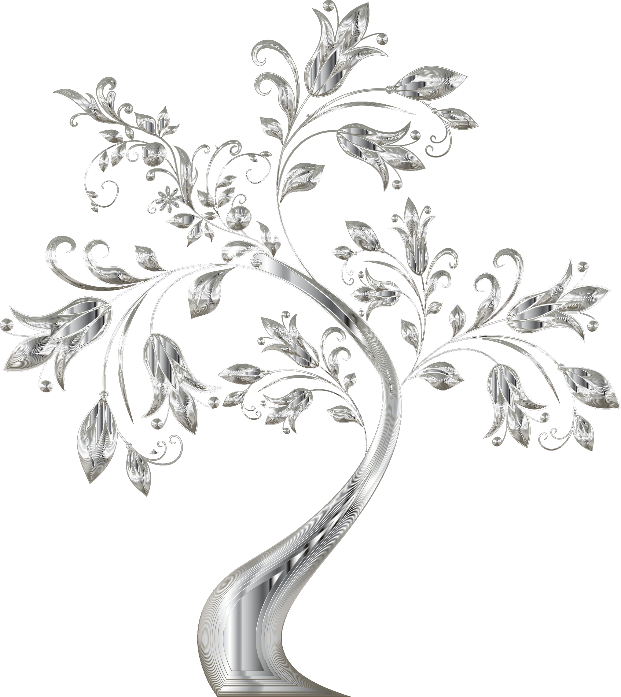 This Free Icons Png Design Of Floral Tree Supplemental (2032x2279), Png Download