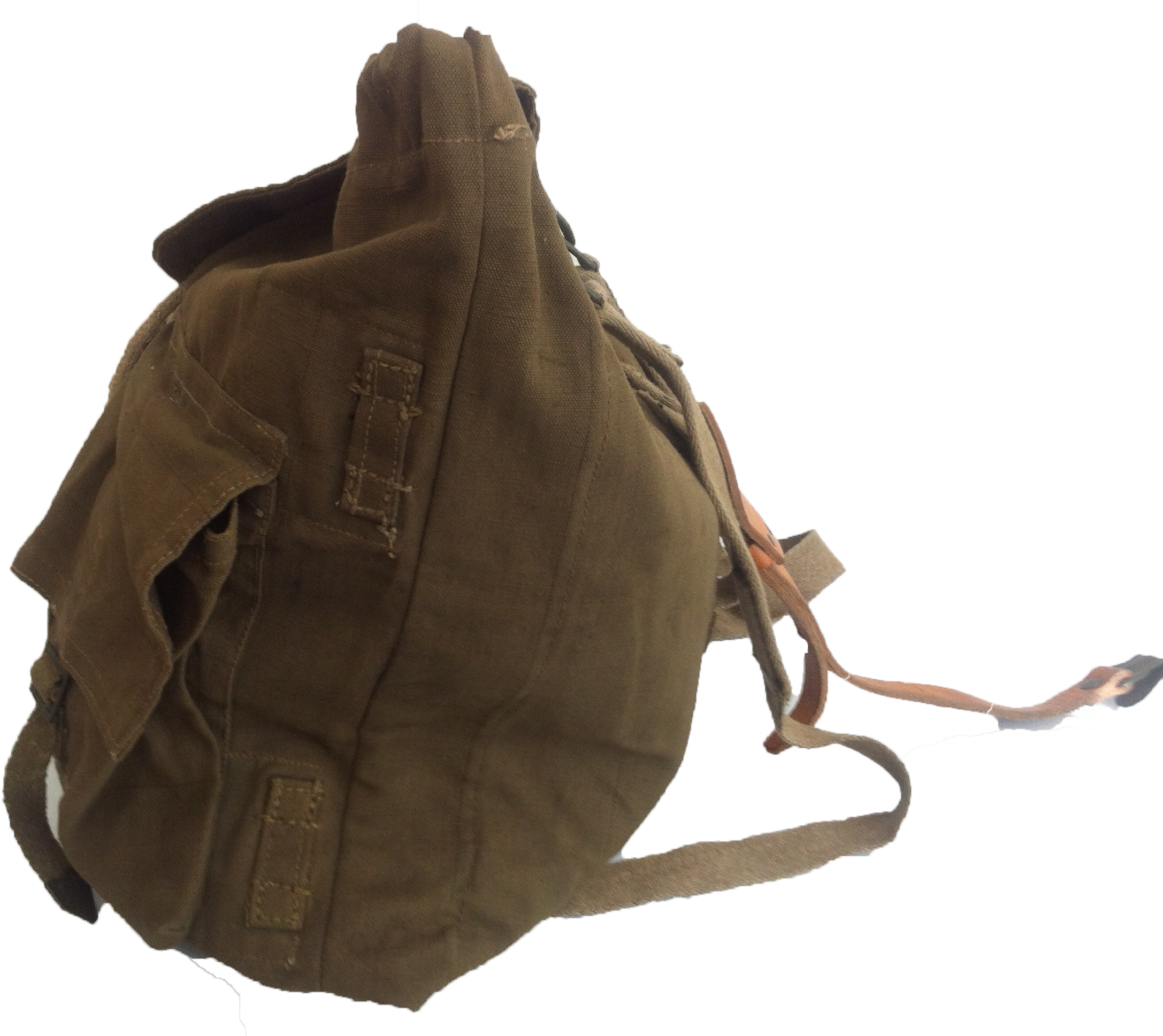 Us Vintage Miitary Green Canvas Rucksack Backpack - Shoulder Bag (2592x1936), Png Download