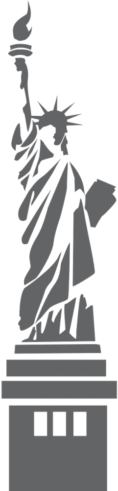Statue Of Liberty Clipart Transparent (500x1000), Png Download