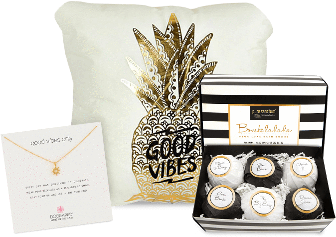 Good Vibes Only - Bath Bombs Gift Set - Luxury Bath Fizzies - Lush Size (750x520), Png Download