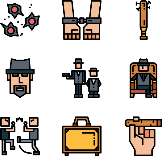 Mafia 36 Icons (600x564), Png Download