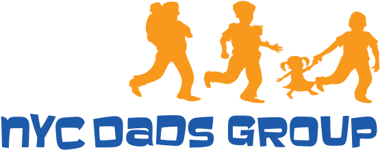 Nyc Dads Blue Orange Horizontal - City Dads Group (576x270), Png Download