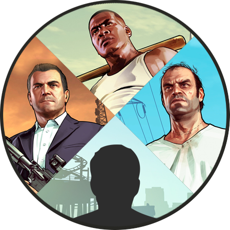 Grand Theft Auto V Gta 5 Game Art 16x12 Print Poster (449x449), Png Download