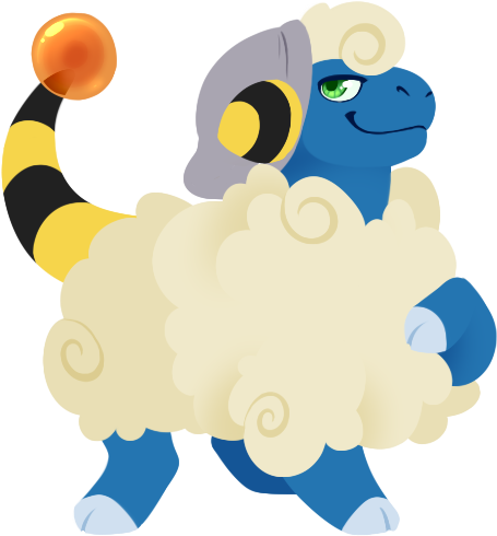 Mareep - Cartoon (500x500), Png Download