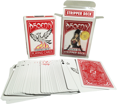 Phoenix Stripper Deck Red By Card-shark - Phoenix Parlour Double Decker (red) By Card-shark (400x400), Png Download