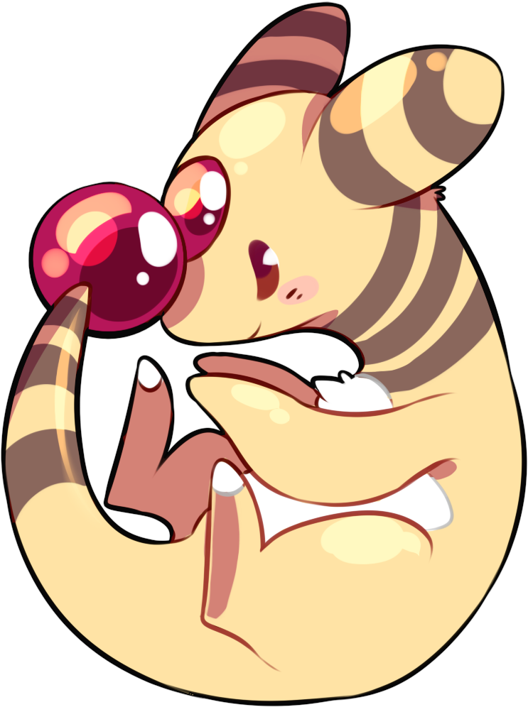 Ampharos - Ampharos Fanart (1000x1000), Png Download