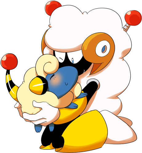 Mareep/flaaffy/ampharos Dirty Deeds Done With Sheep - Cartoon (500x500), Png Download