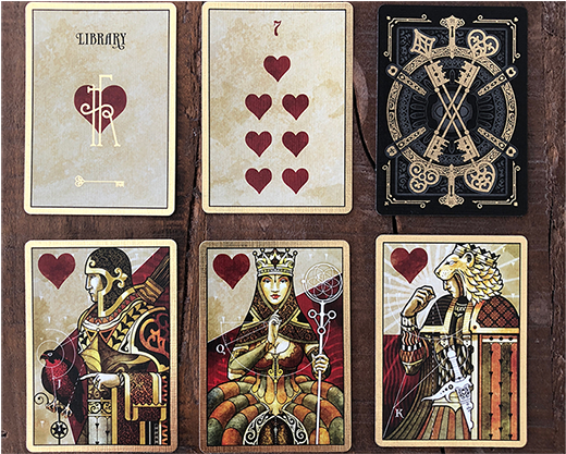 House Of The Rising Spade Cartomancer Playing Cards - Playing Card (599x337), Png Download