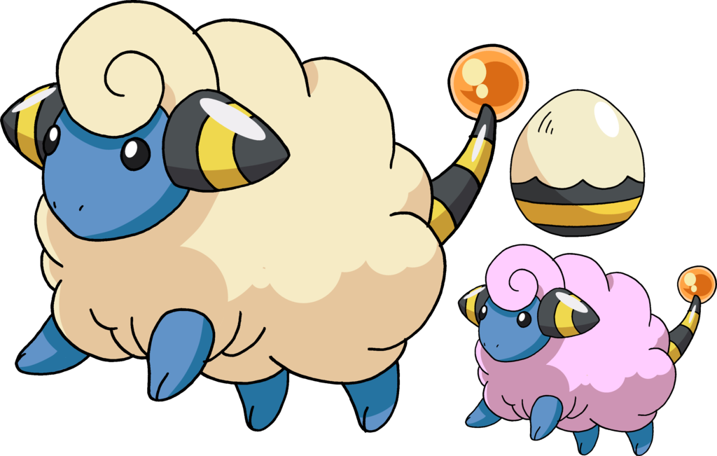 Does That Make Me A Sheep - Mareep Flaaffy Ampharos (1024x651), Png Download