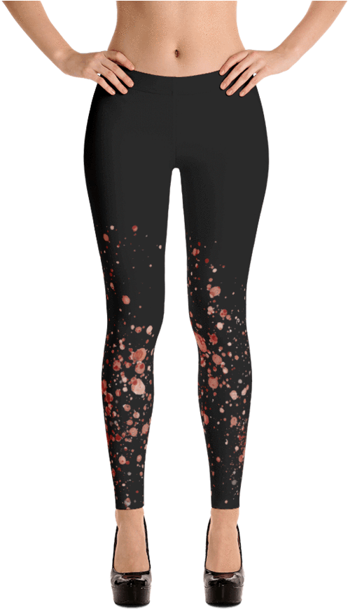 Bloody Hands Funky Leggings - Imagineavalon Christmas Leggings, Christmas Clothing, (900x900), Png Download