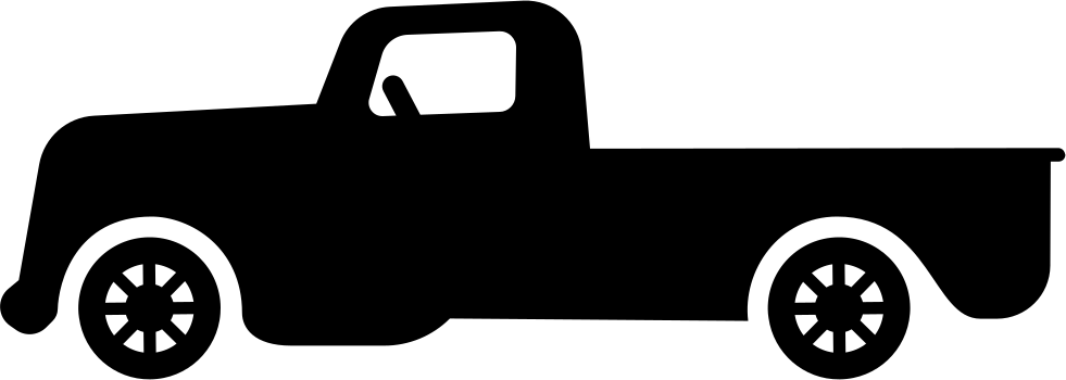 Old Pickup Comments - Pick Up Truck Icons Png (981x350), Png Download