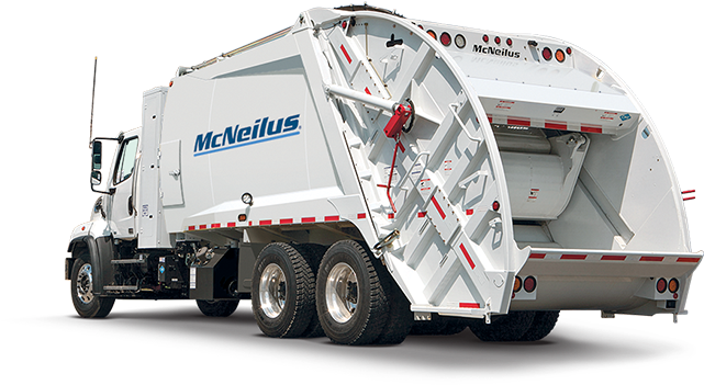 Rear Loaders - Standard Rear Loader Mcneilus (688x350), Png Download