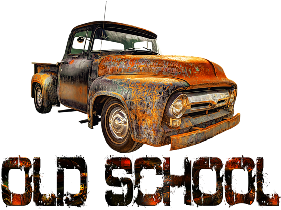 Click And Drag To Re-position The Image, If Desired - Vintage Pickup Truck (600x442), Png Download