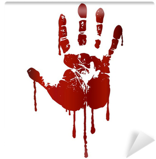 Bloody Hand Print (400x400), Png Download
