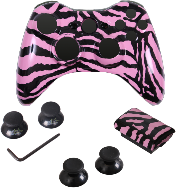 Download Transparent Pink Zebra - Game Controller - PNGkit