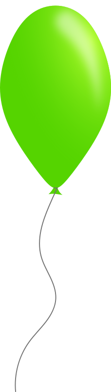 Clipart Info - Light Green Balloons Png (228x800), Png Download