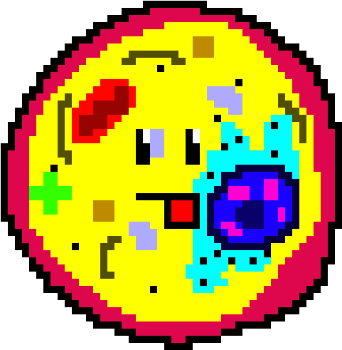 Animal Cell Derp - Pixel (610x500), Png Download
