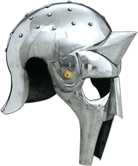 Iron Gladiator Arena Helmet - Gladiator (555x555), Png Download
