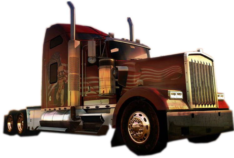4k American Truck (749x508), Png Download