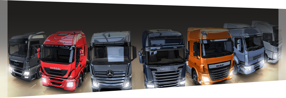 Download Euro Truck Simulator 2 Game - Euro Trucks (950x327), Png Download