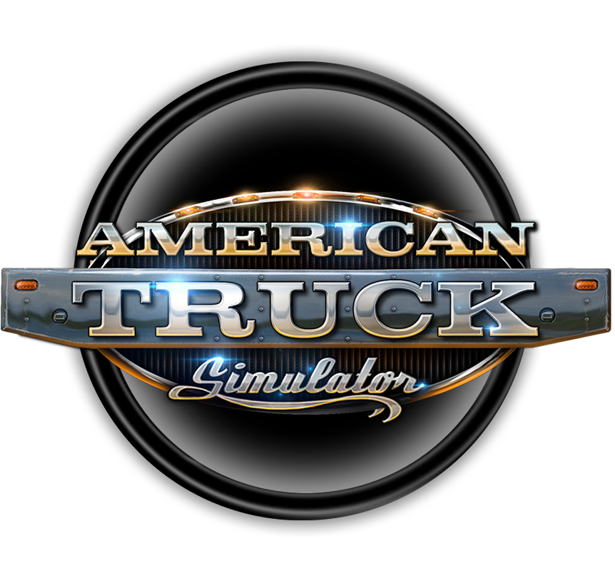 American Truck Simulator Logo Png (890x897), Png Download