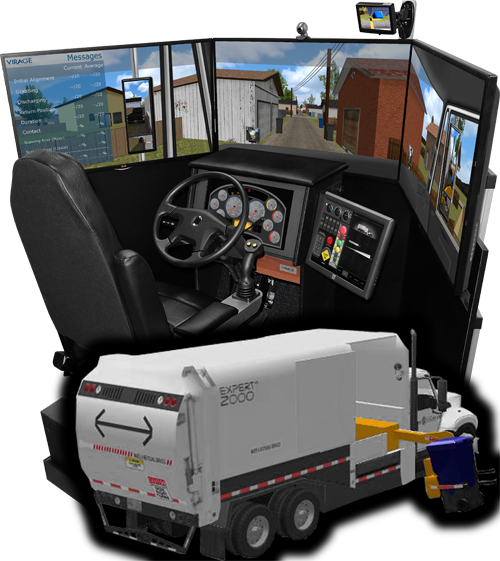 Vs600m Refuse Waste Truck Simulator - American Truck Simulator Garbsge Truck (500x561), Png Download