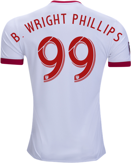 New York Red Bulls 17/18 Home Jersey B - B.wright-phillips #99 New York Red Bulls Home 2017/2018 (600x600), Png Download