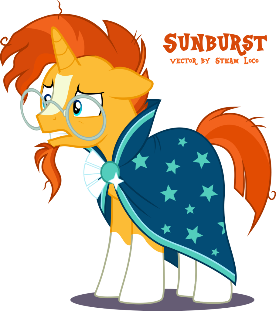 Rutgernl, Messy Mane, Safe, Simple Background, Solo, - My Little Pony Png Sunburst (909x1024), Png Download