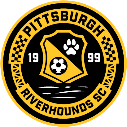 Pittsburgh Riverhounds Vs New York Red Bulls - Pittsburgh Riverhounds Logo (417x417), Png Download