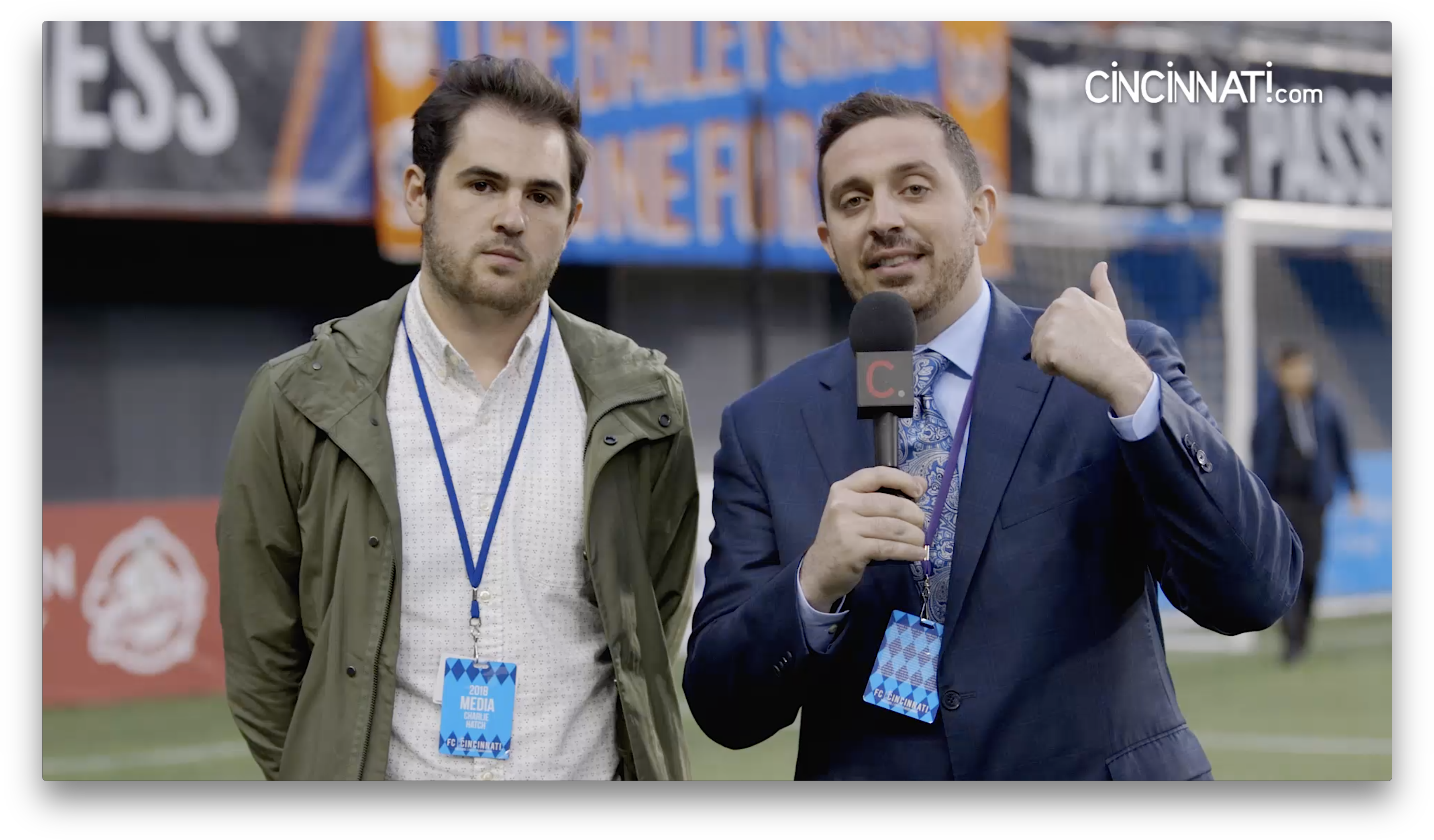 Fc Cincinnati Upset In Usl Cup Playoffs By New York - Player (3584x2116), Png Download